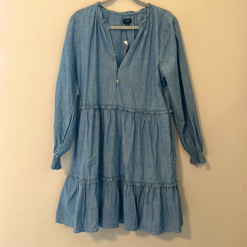 Chambray Dress. J. Crew. New with tags